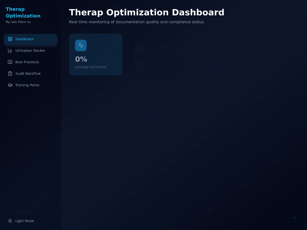 Therap Utilization Dashboard