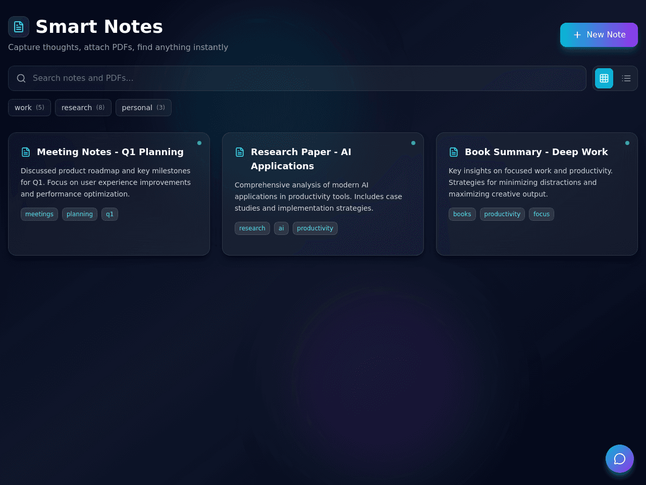 Smart Note Portal