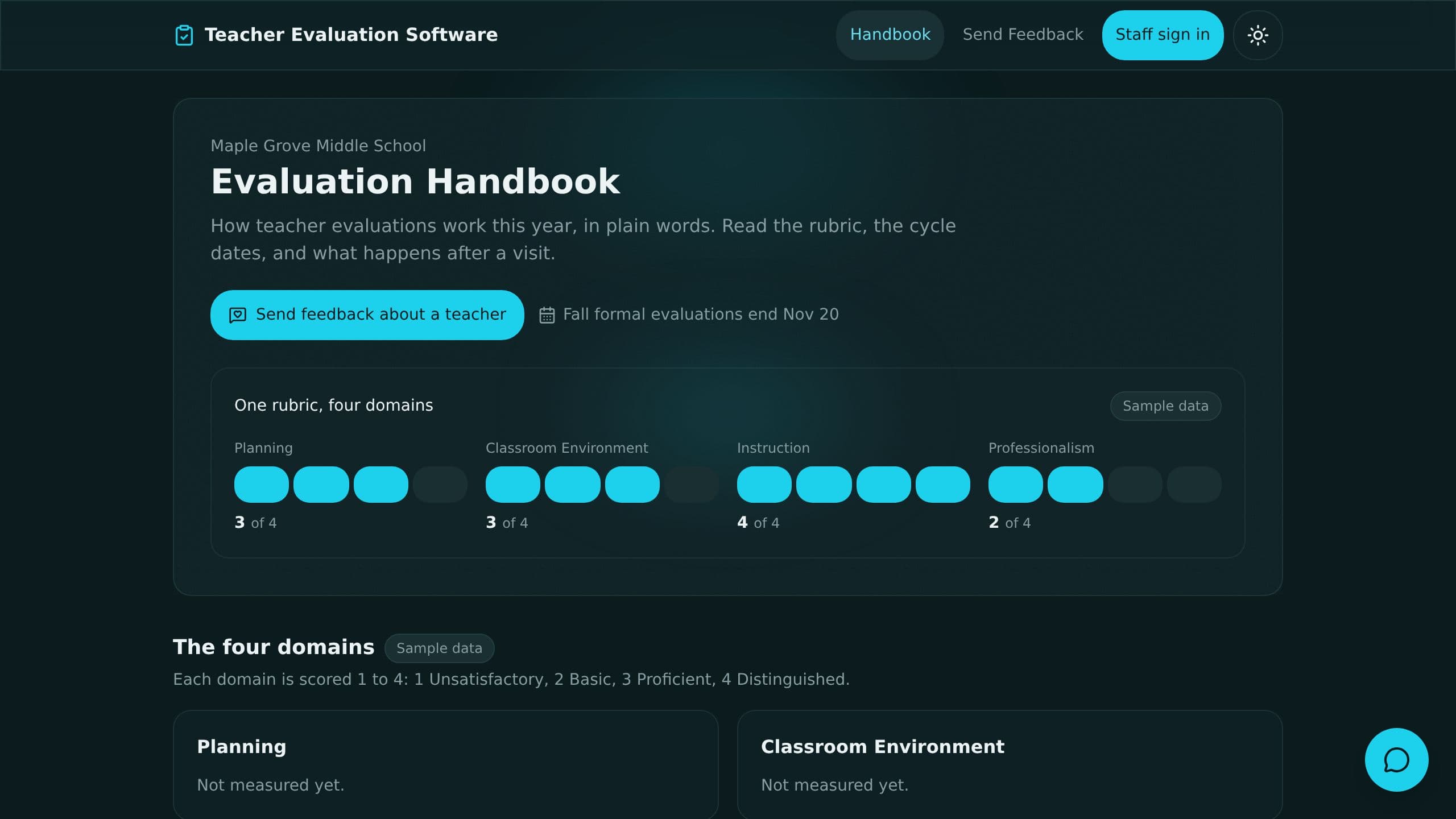 Teacher Evaluation Software preview