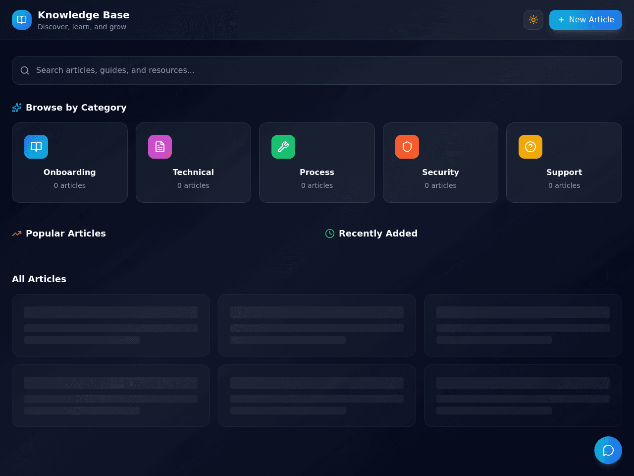 Knowledge Base Portal