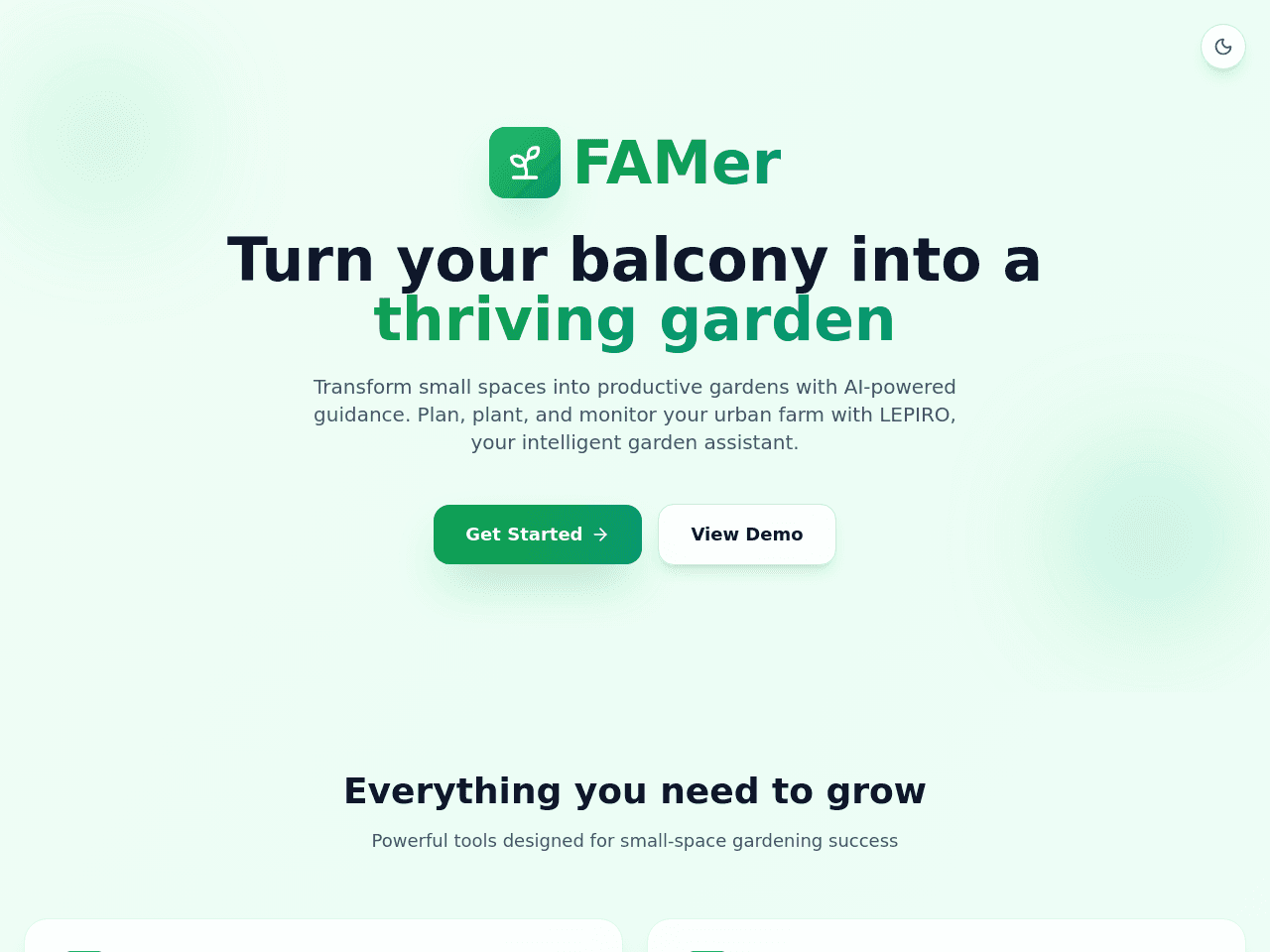 Garden Portal Dashboard