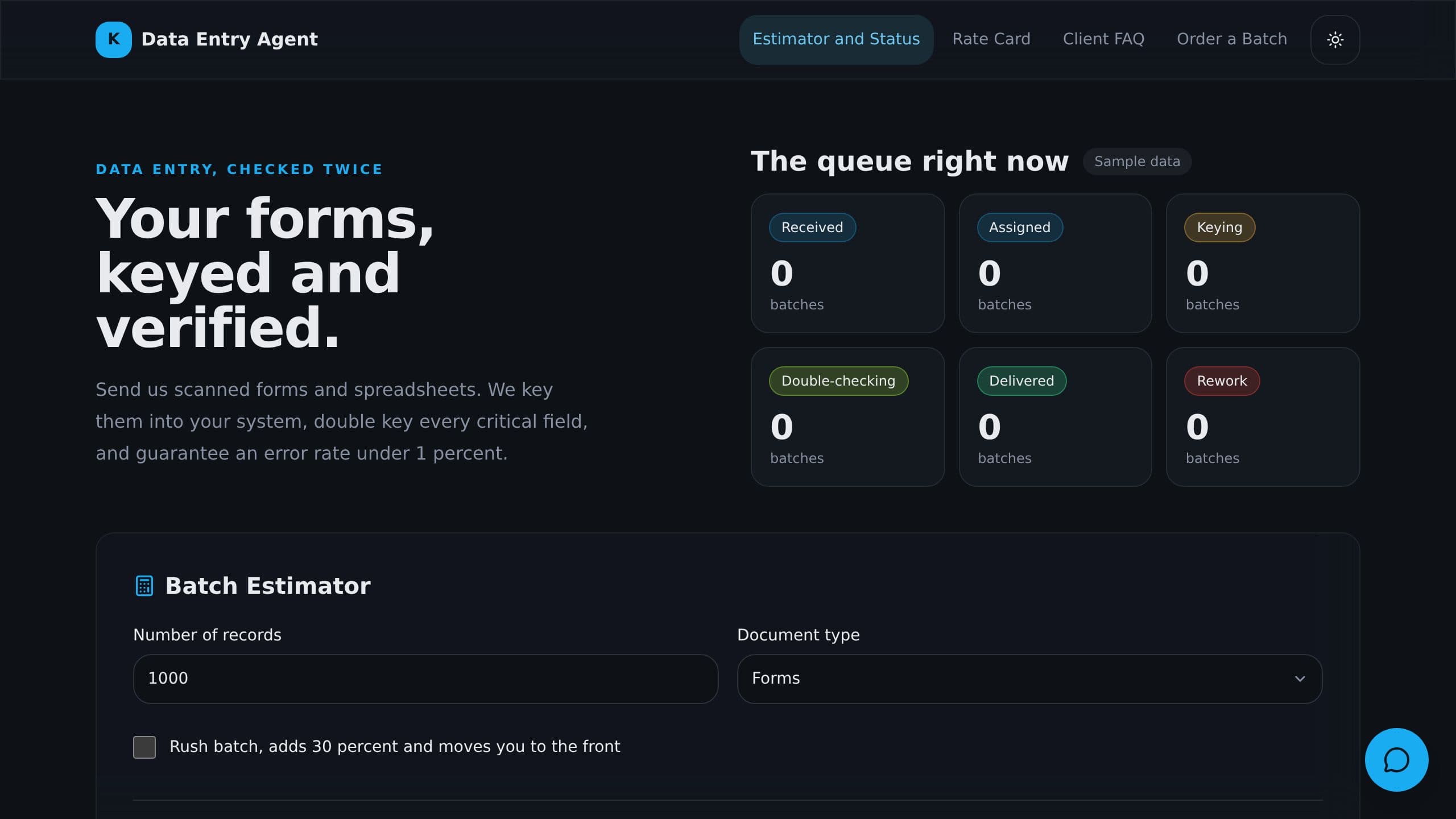 Data Entry Agent preview