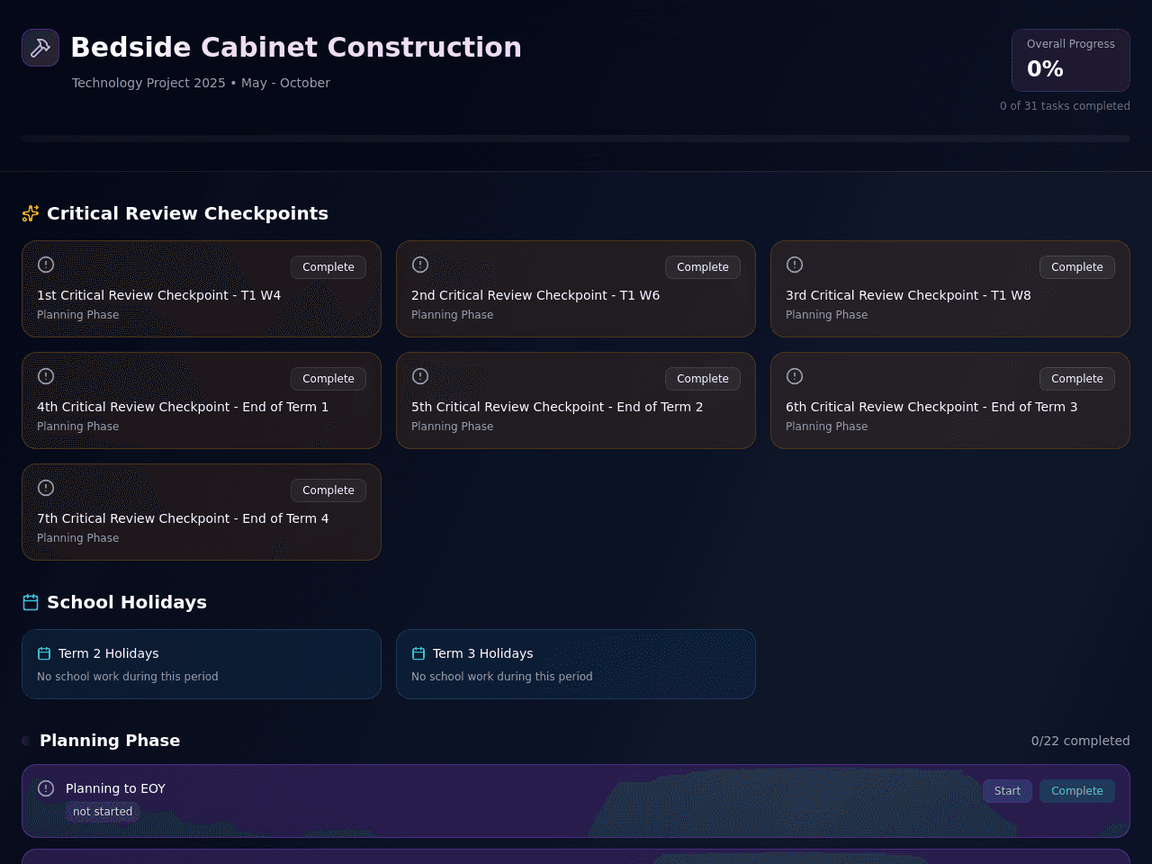 Project Timeline Planner