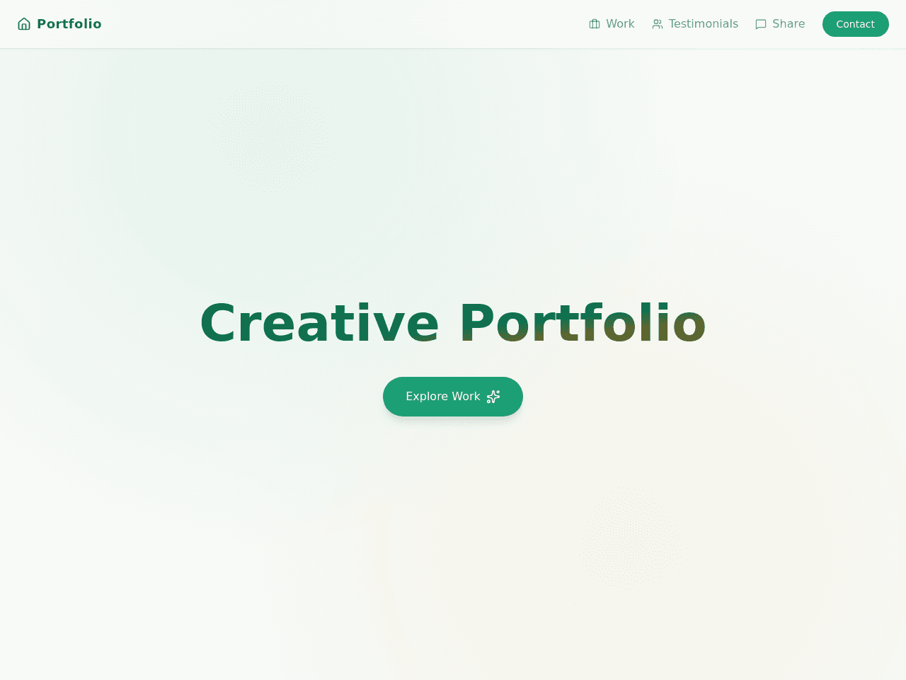 Calm Portfolio