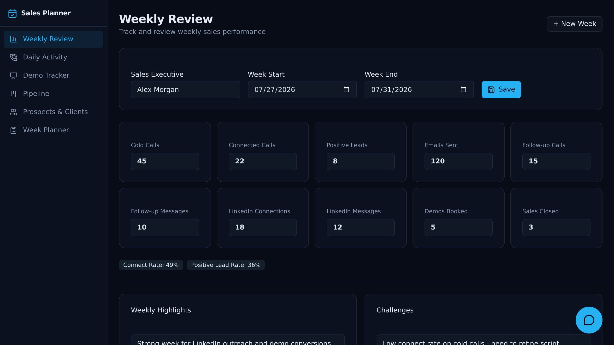 Sales Flow Tracker
