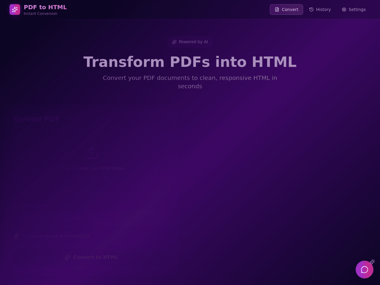 PDF to Web Portal