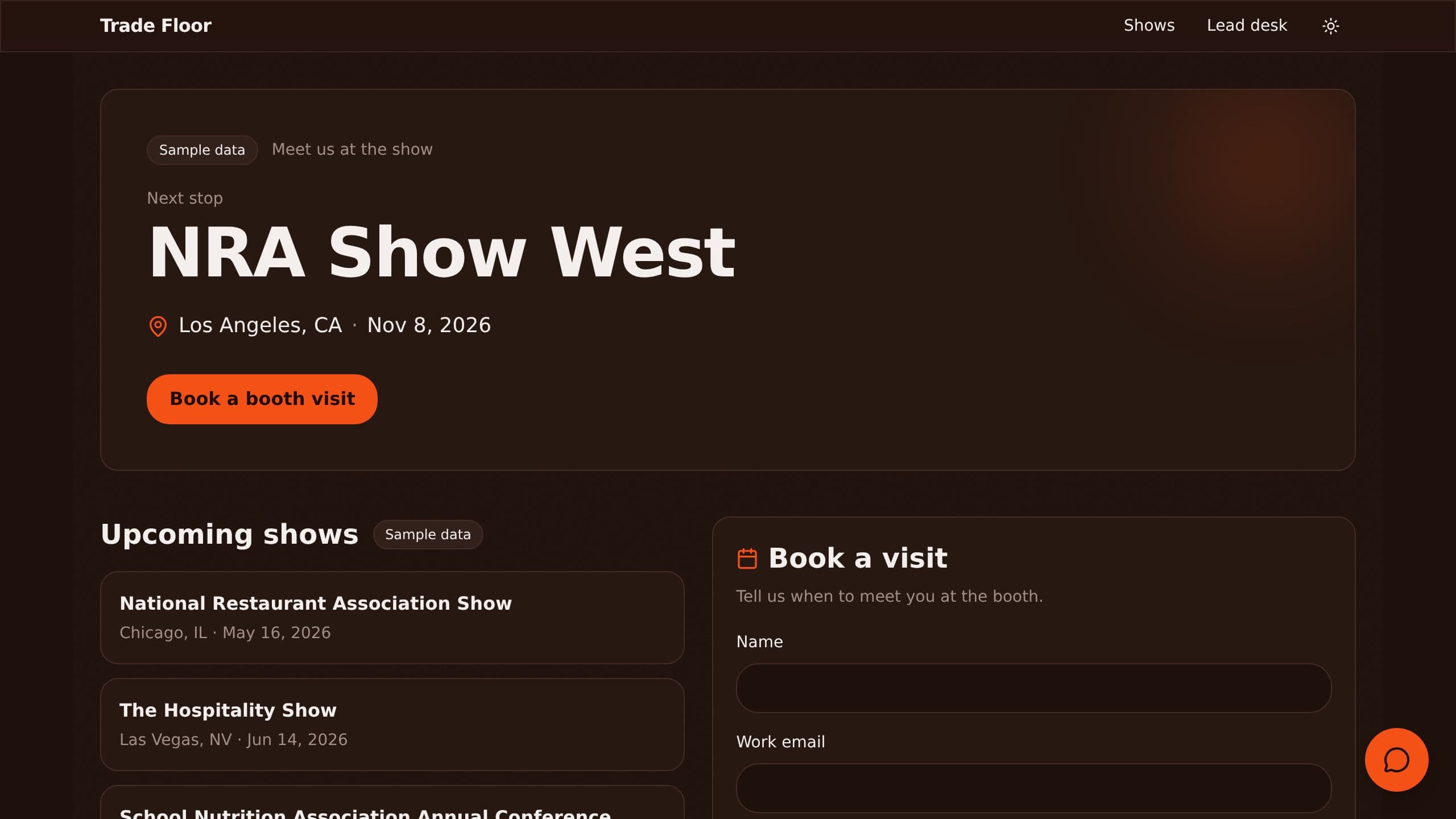 Trade Show Leads preview