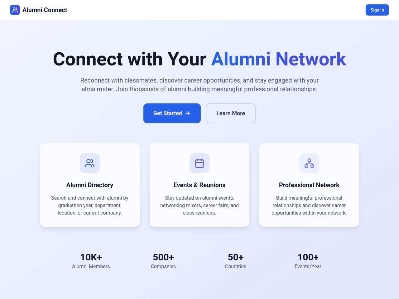 Alumni Connect Plus
