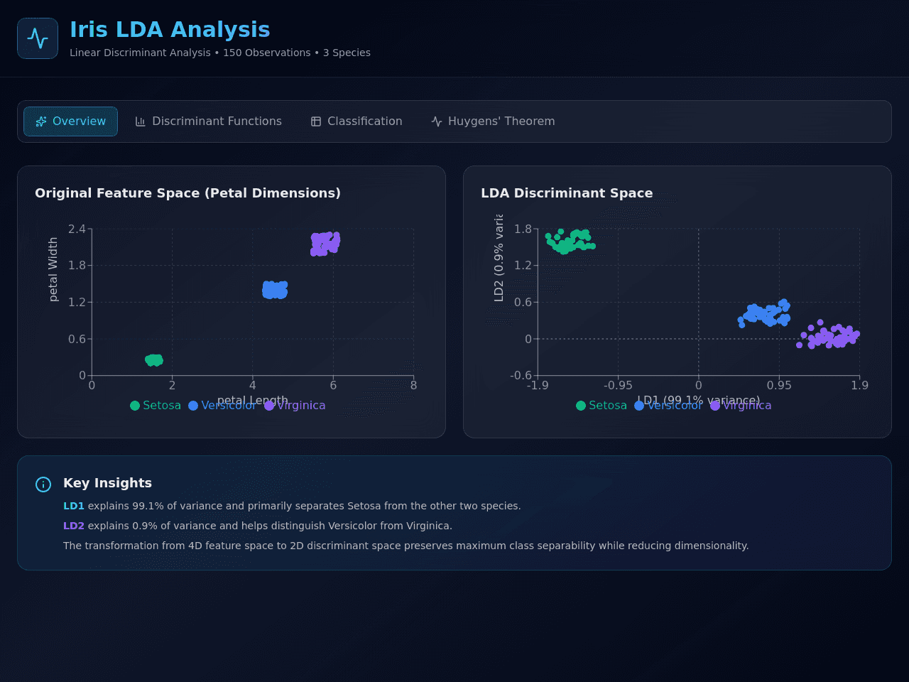 Discriminant Insights Dashboard