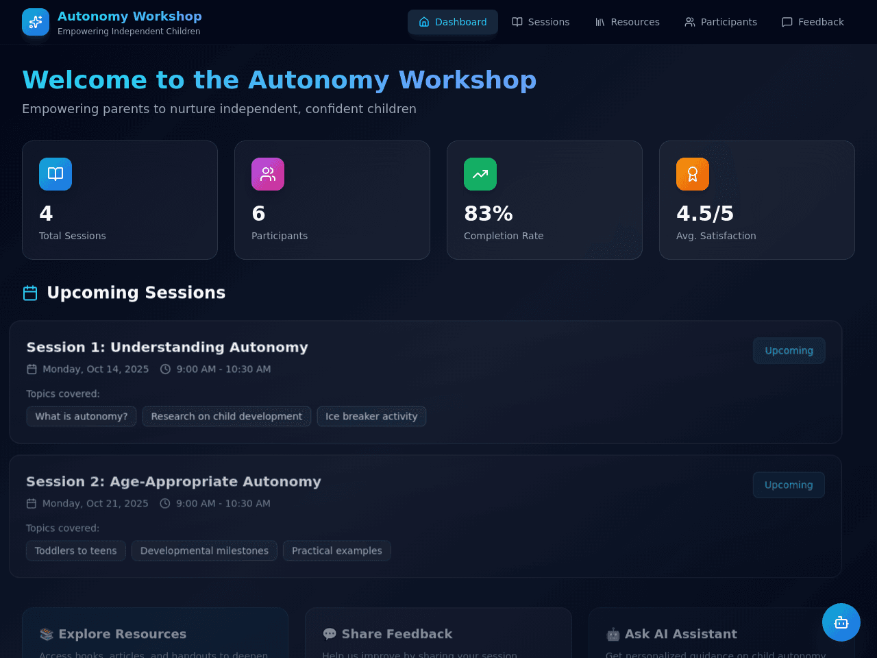 Autonomy Workshop Studio