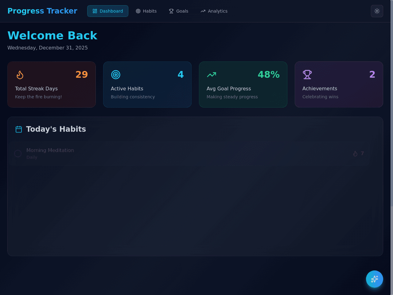 Progress Tracker Dashboard