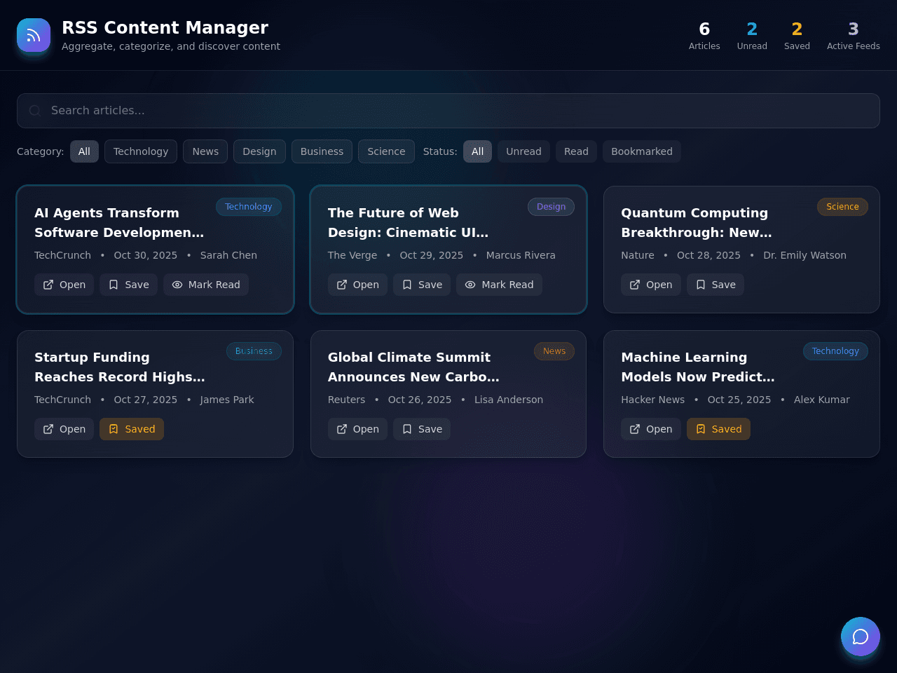 Feed Flow Dashboard