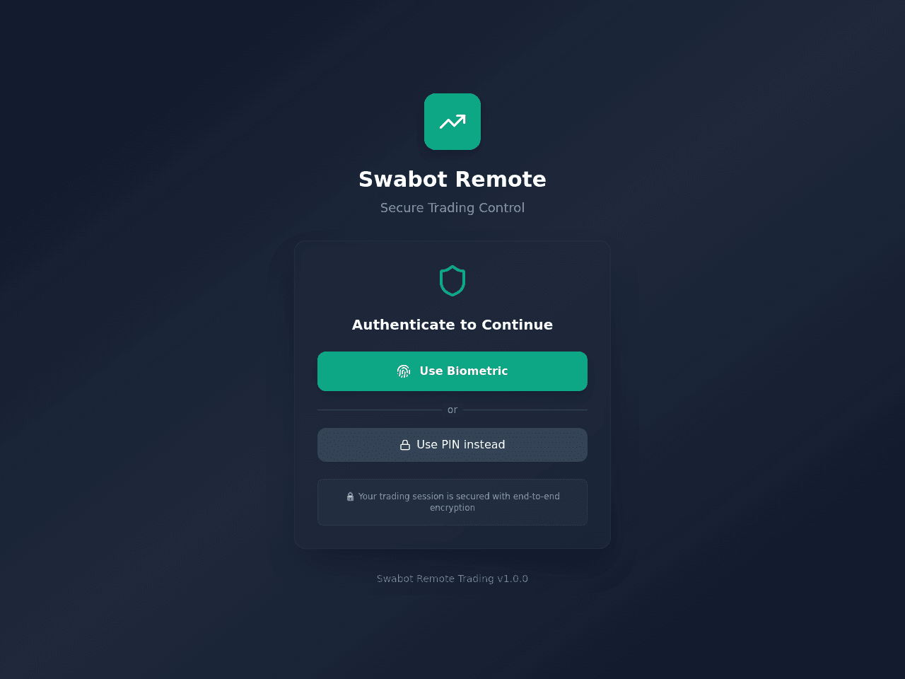 Swabot Remote Trading