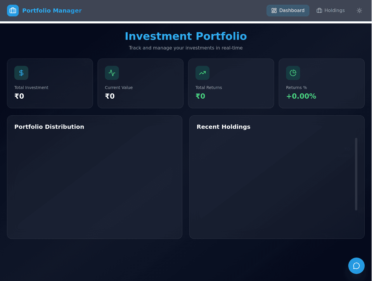 Portfolio Planner Dashboard