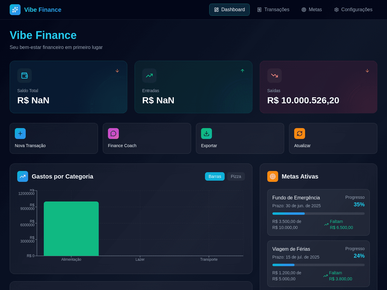 Finance Flow Dashboard
