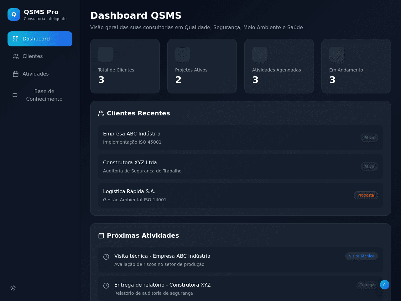 Consultant Dashboard