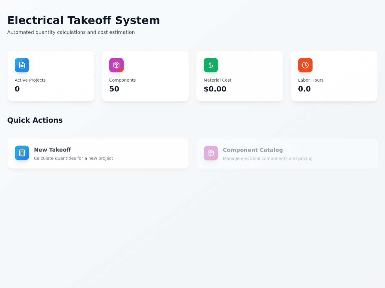 Takeoff Tracker