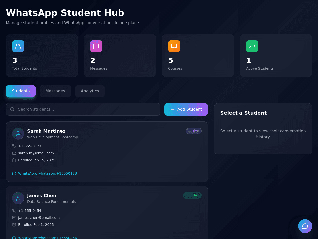 Profile Connect Dashboard