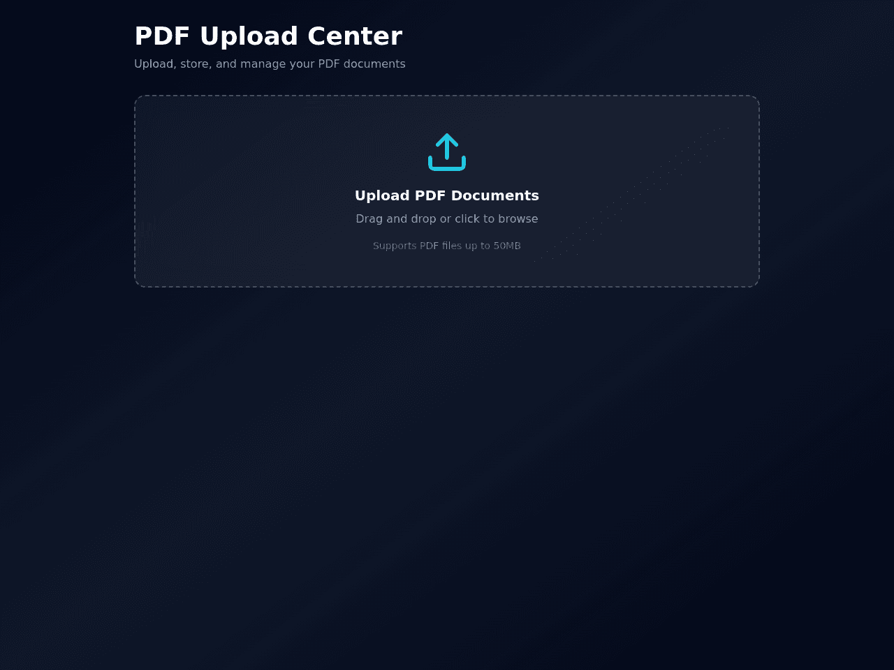 PDF Upload Portal