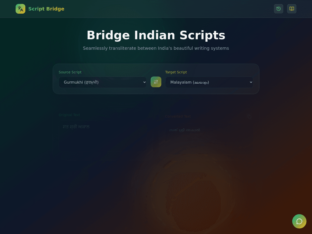 Transliterate Bridge