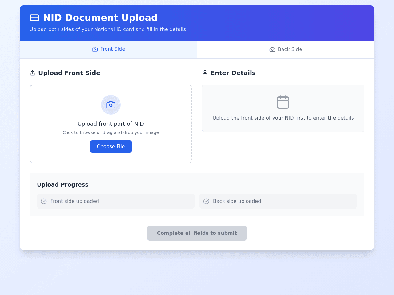 ID Form Snap