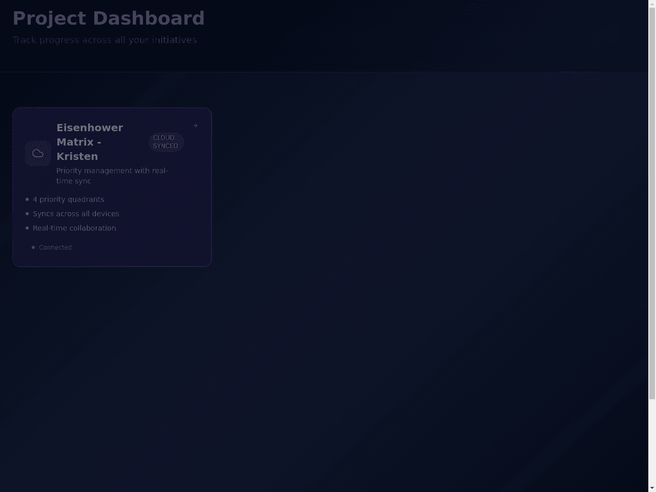 Project Navigator Dashboard