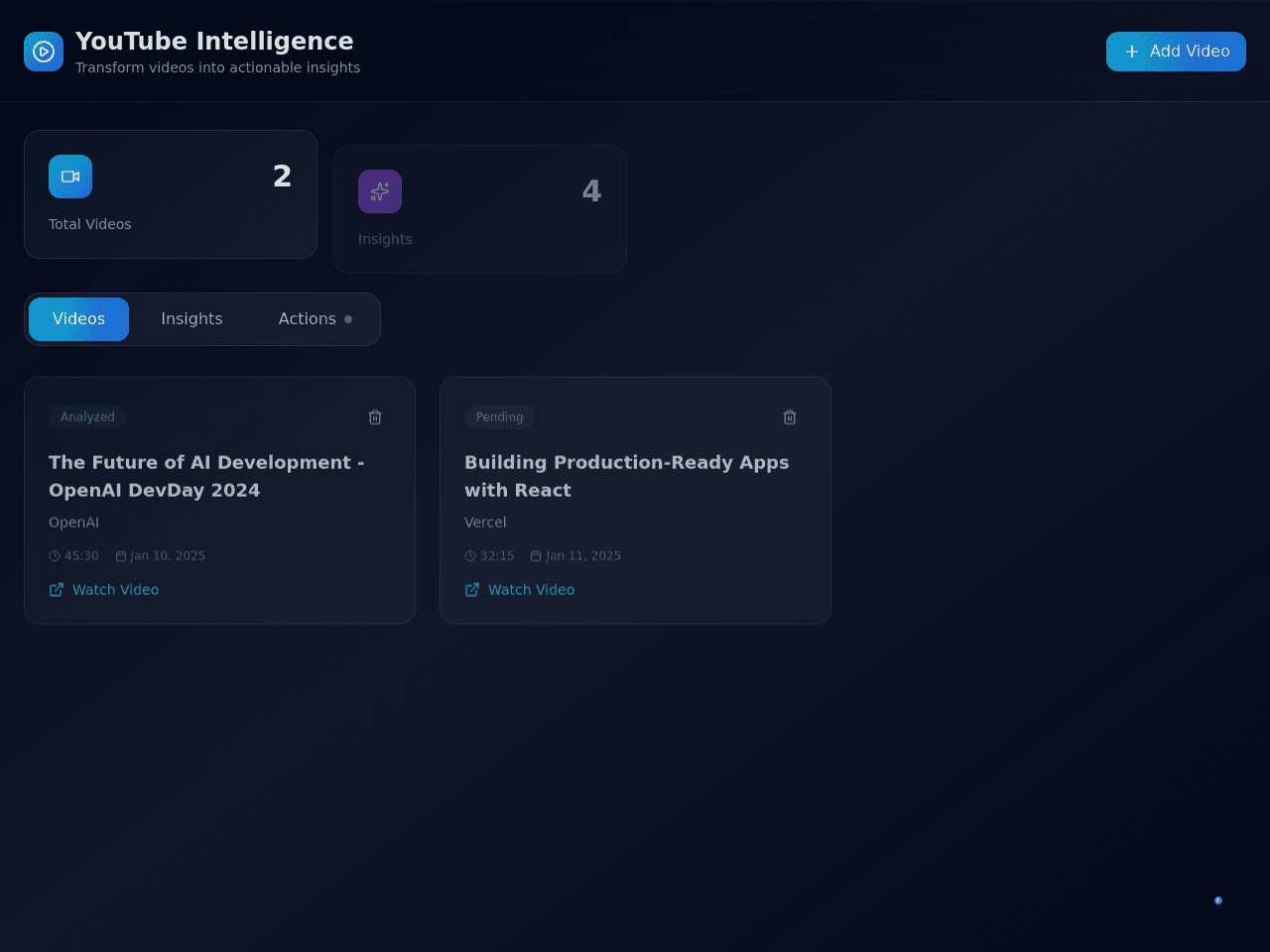 Insight Dashboard