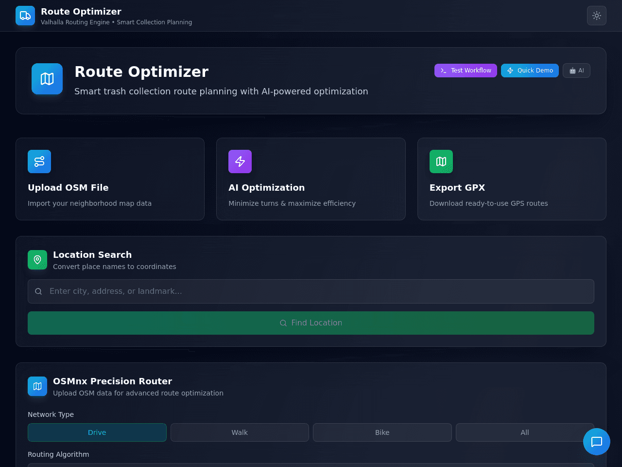 Route Optimizer Dashboard