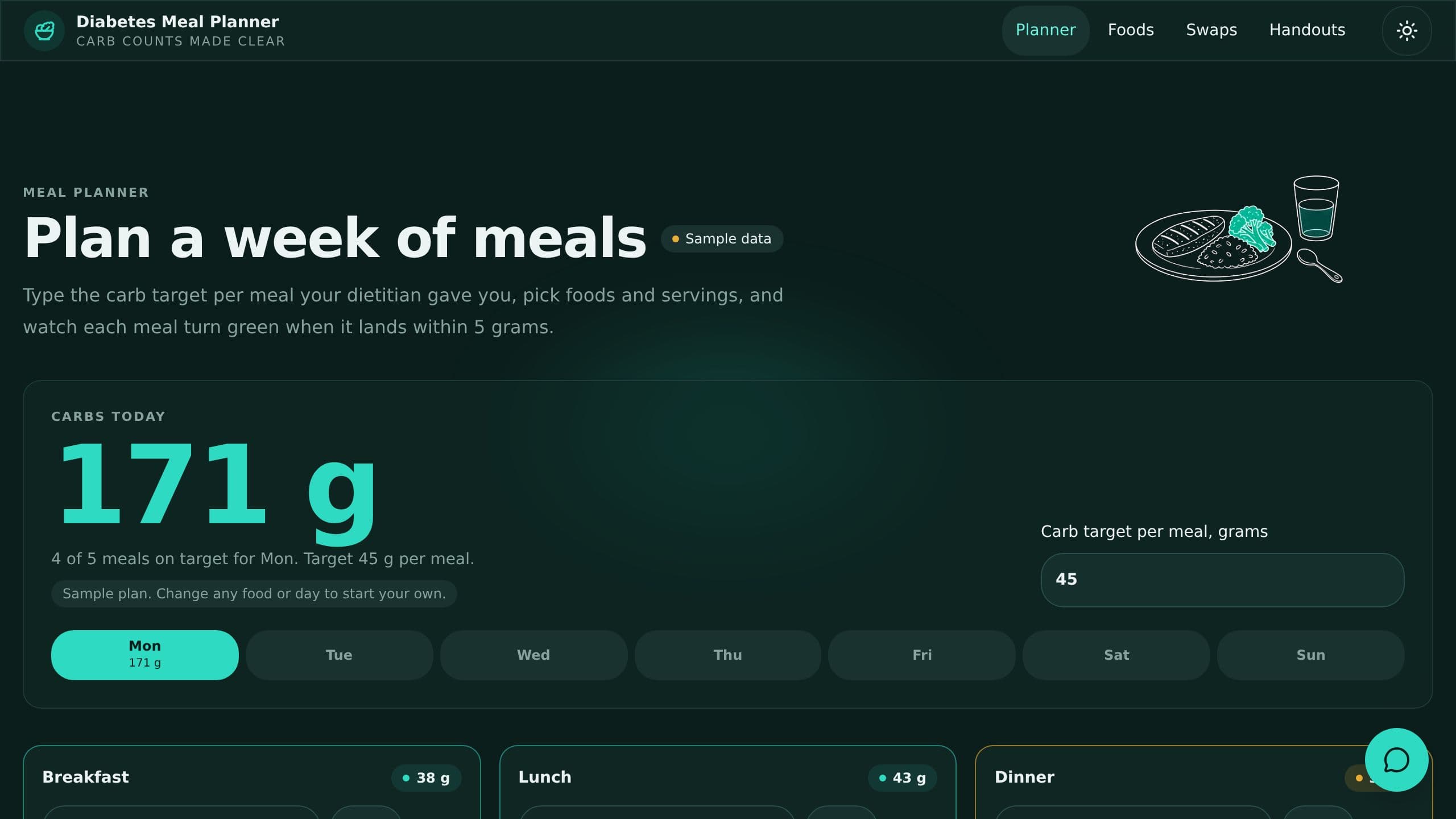 Diabetes Meal Planner preview