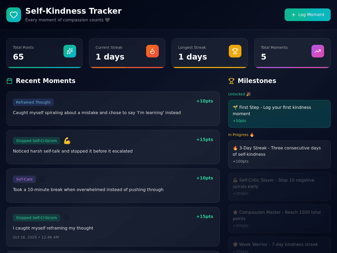 Kindness Tracker