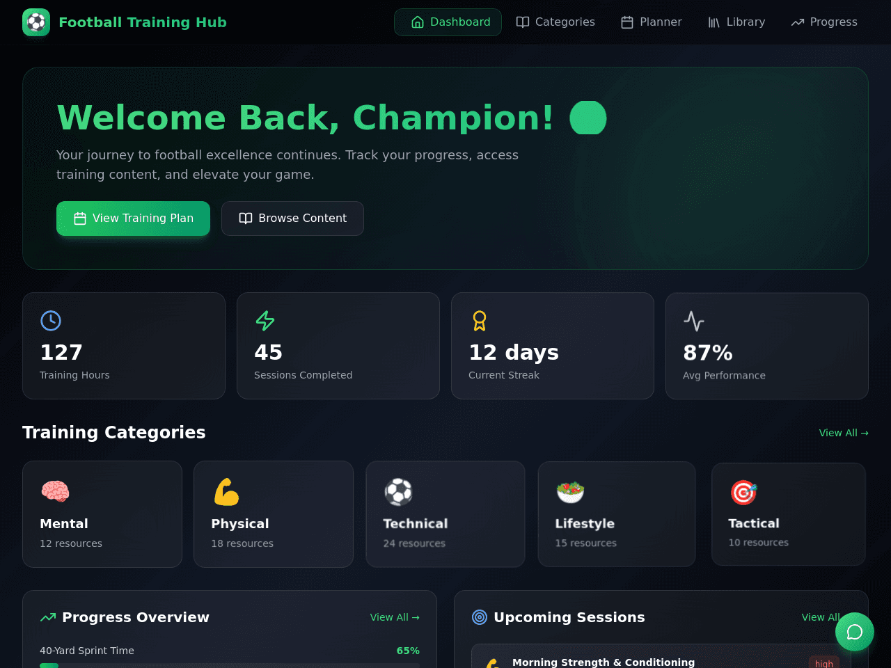 Football Training Portal