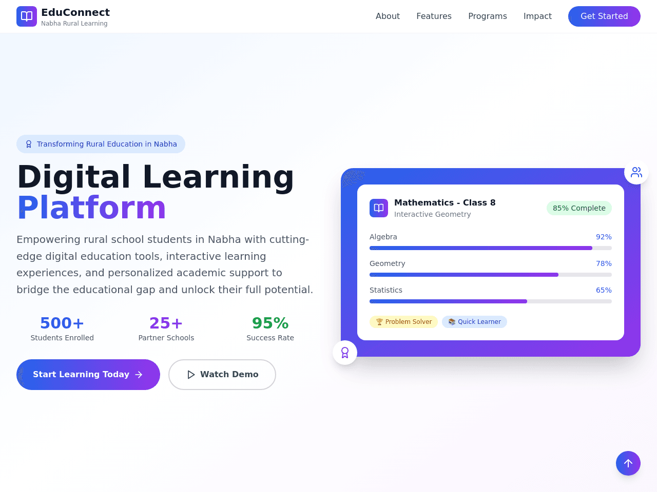 Rural Learning Website