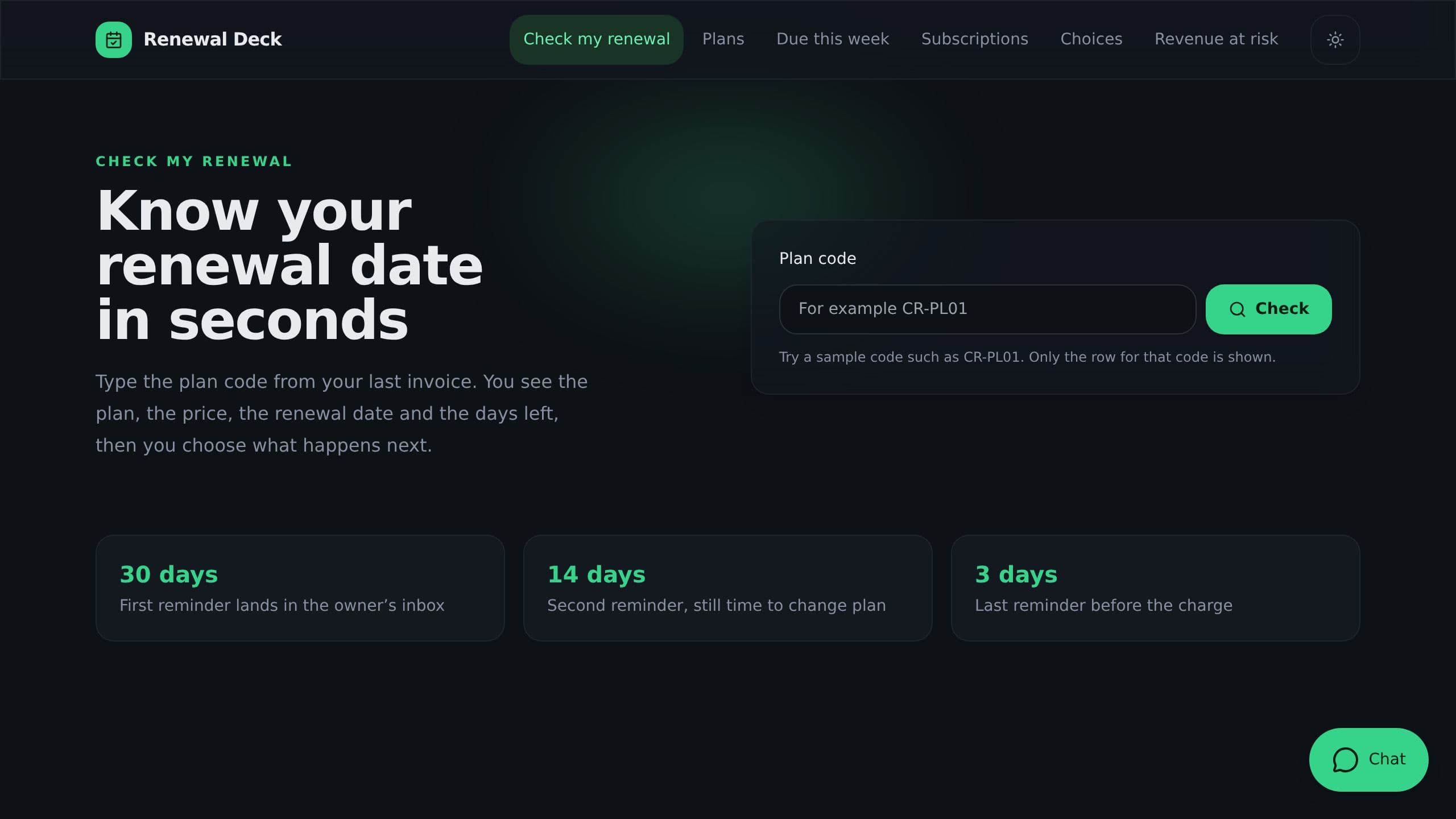 Subscription Renewal Reminders preview