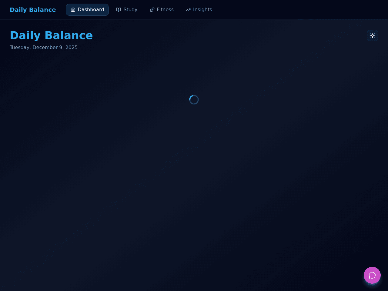 Daily Balance Tracker