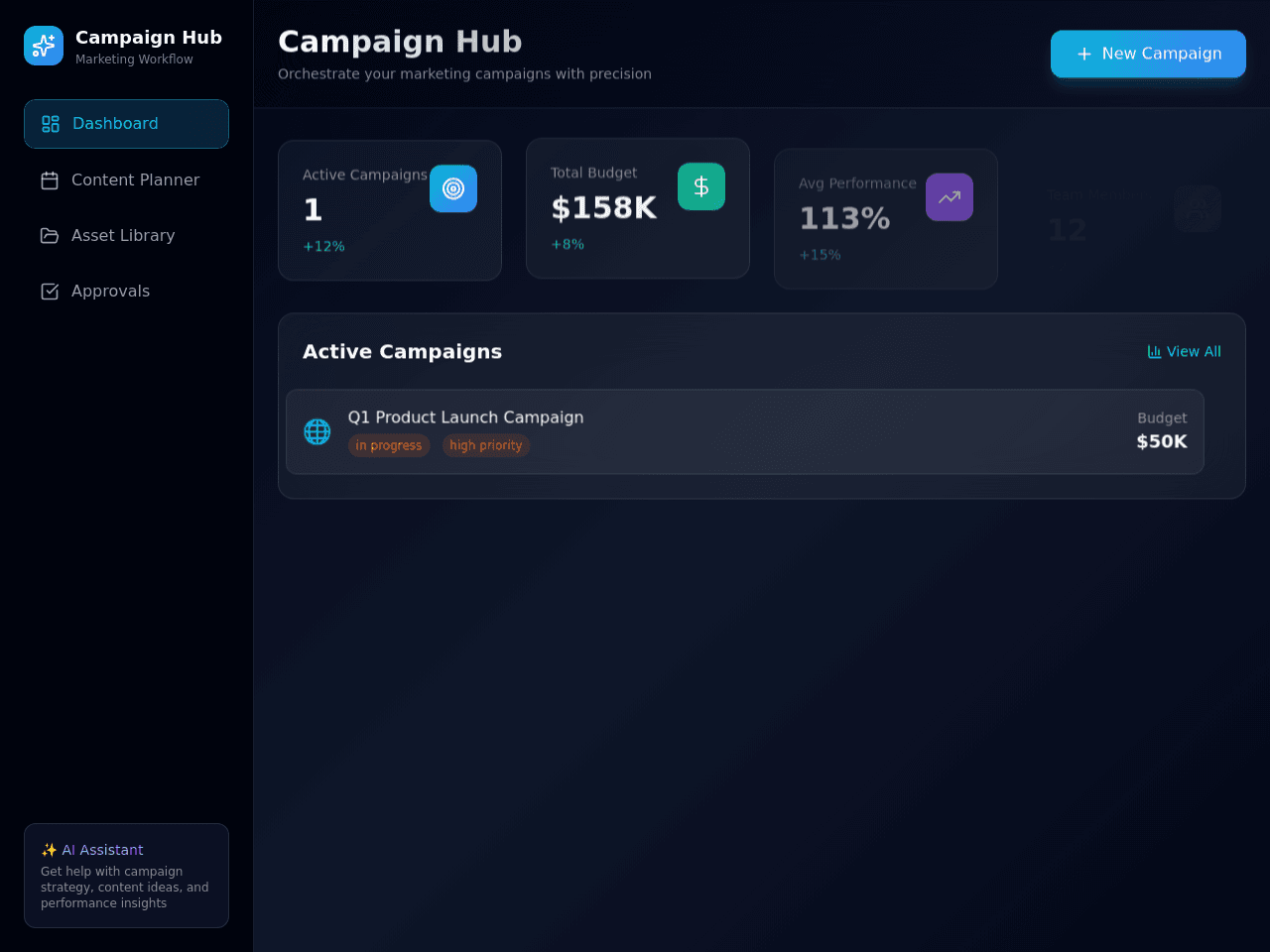 Campaign Workflow Studio