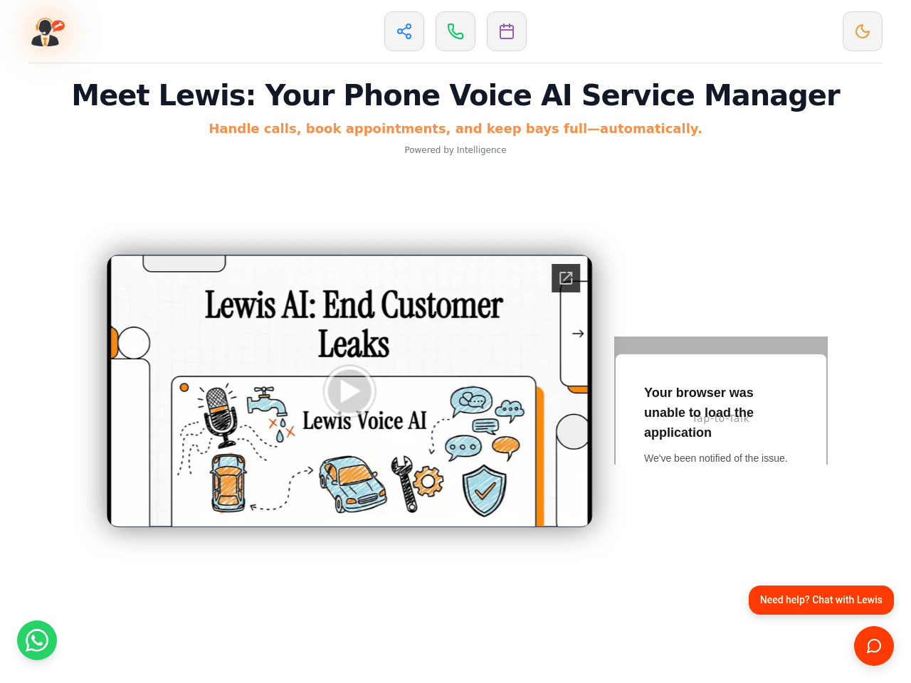 Lewis the Voice AI  Service Manager