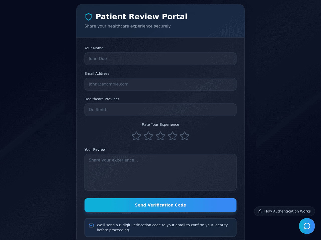 Review Auth Portal