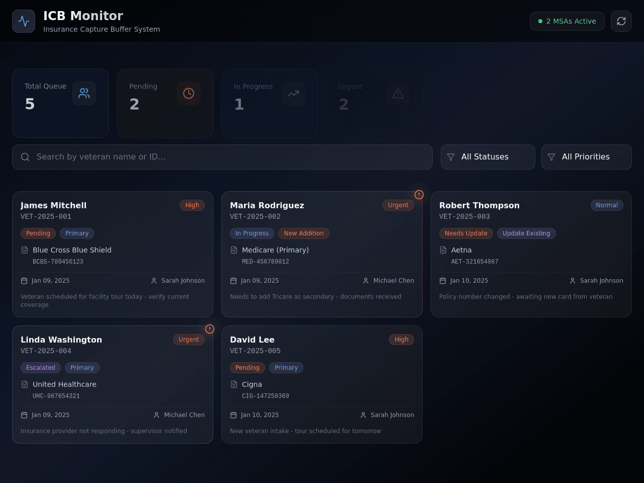 Insurance Capture Portal