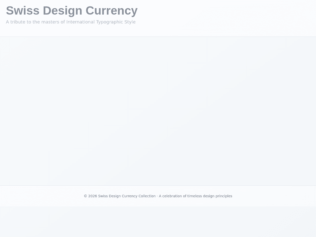 Swiss Design Bills