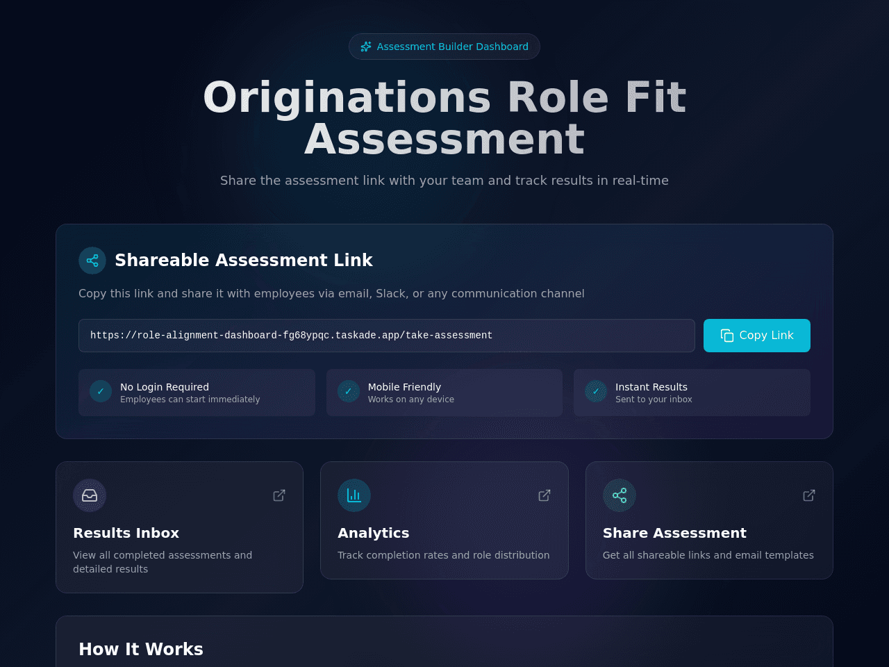 Role Alignment Dashboard