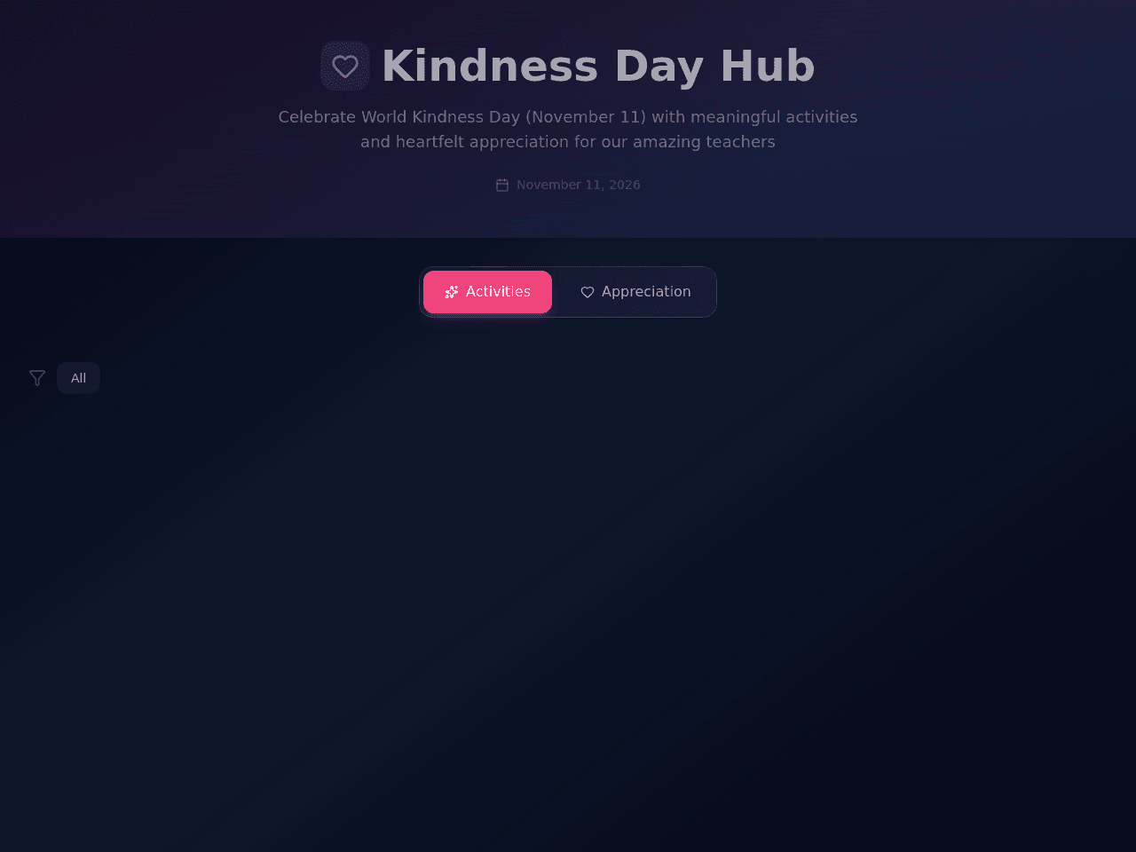 Kindness Day Planner