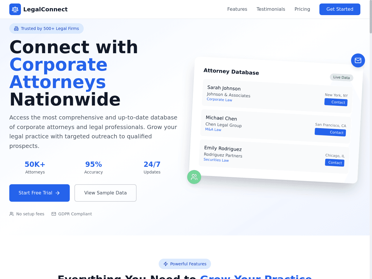 Legal Outreach Builder