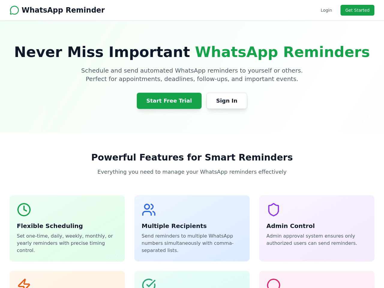 WhatsApp Reminder Pro