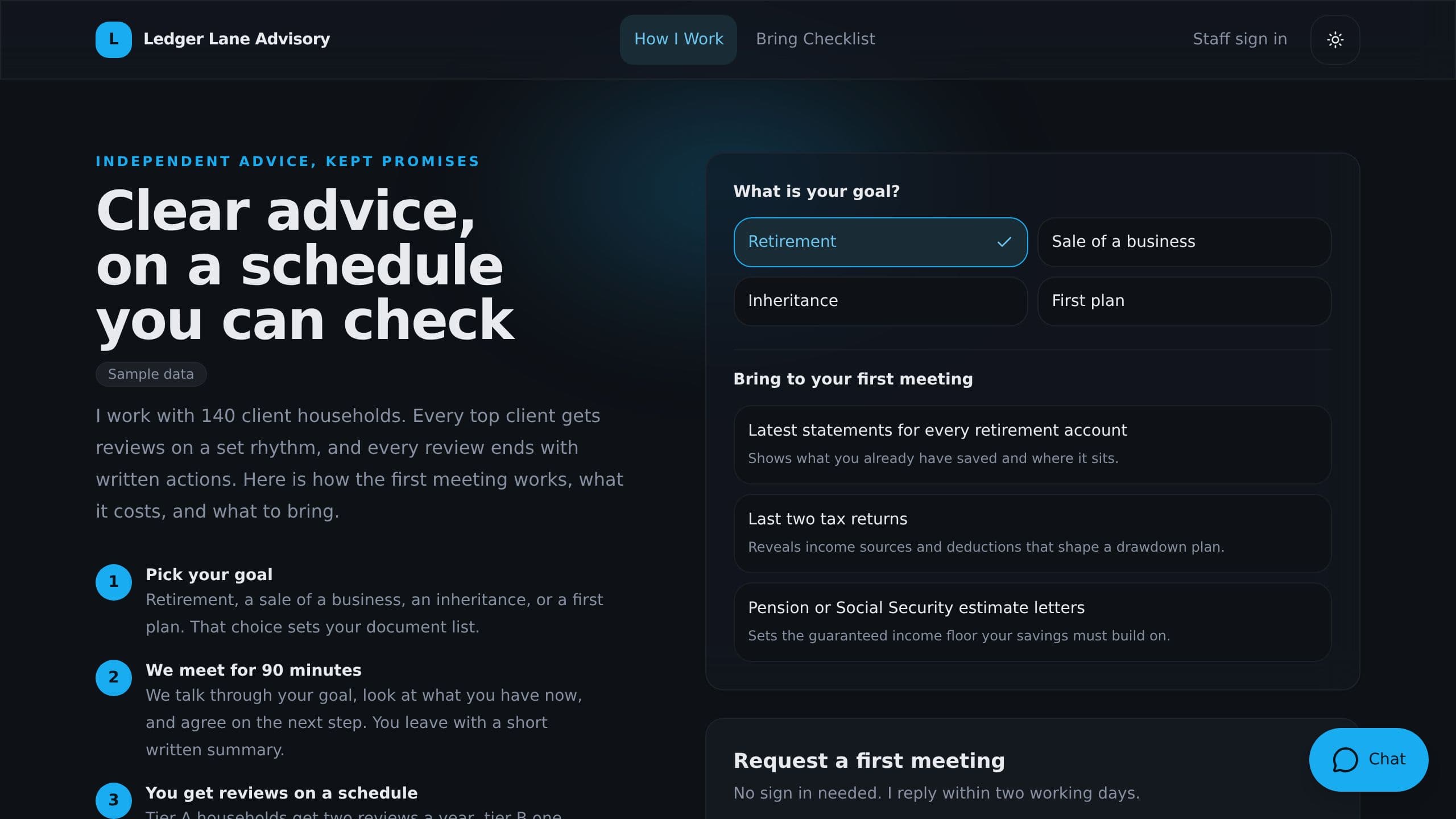 Financial Advisor CRM preview