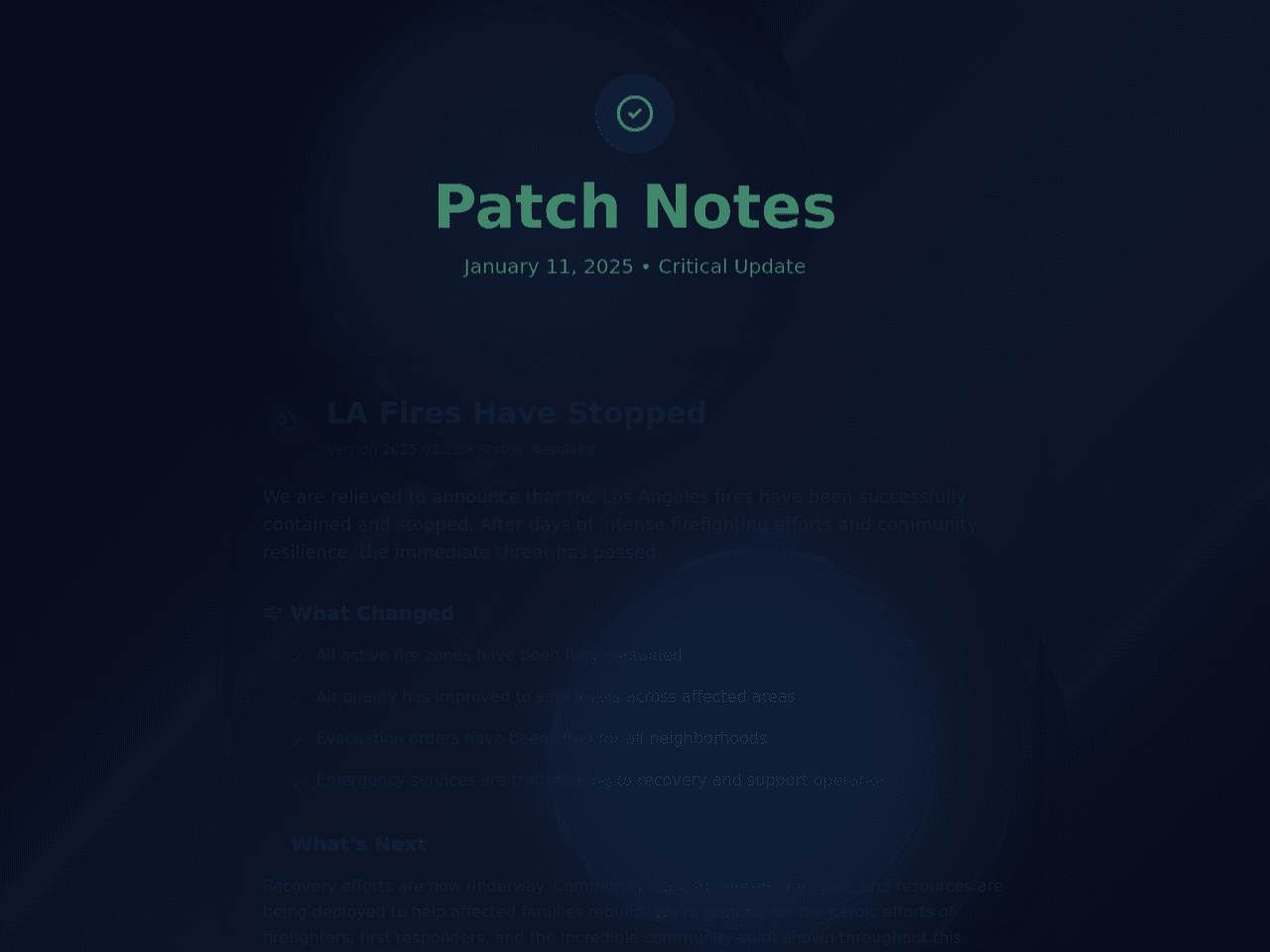 Fire Status Tracker