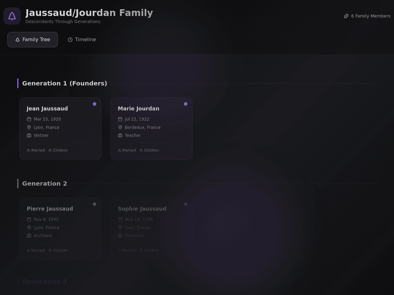 Family Heritage Portal