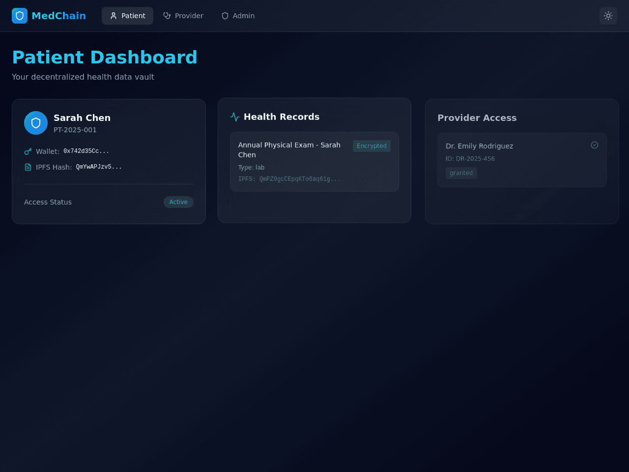Health Identity Portal