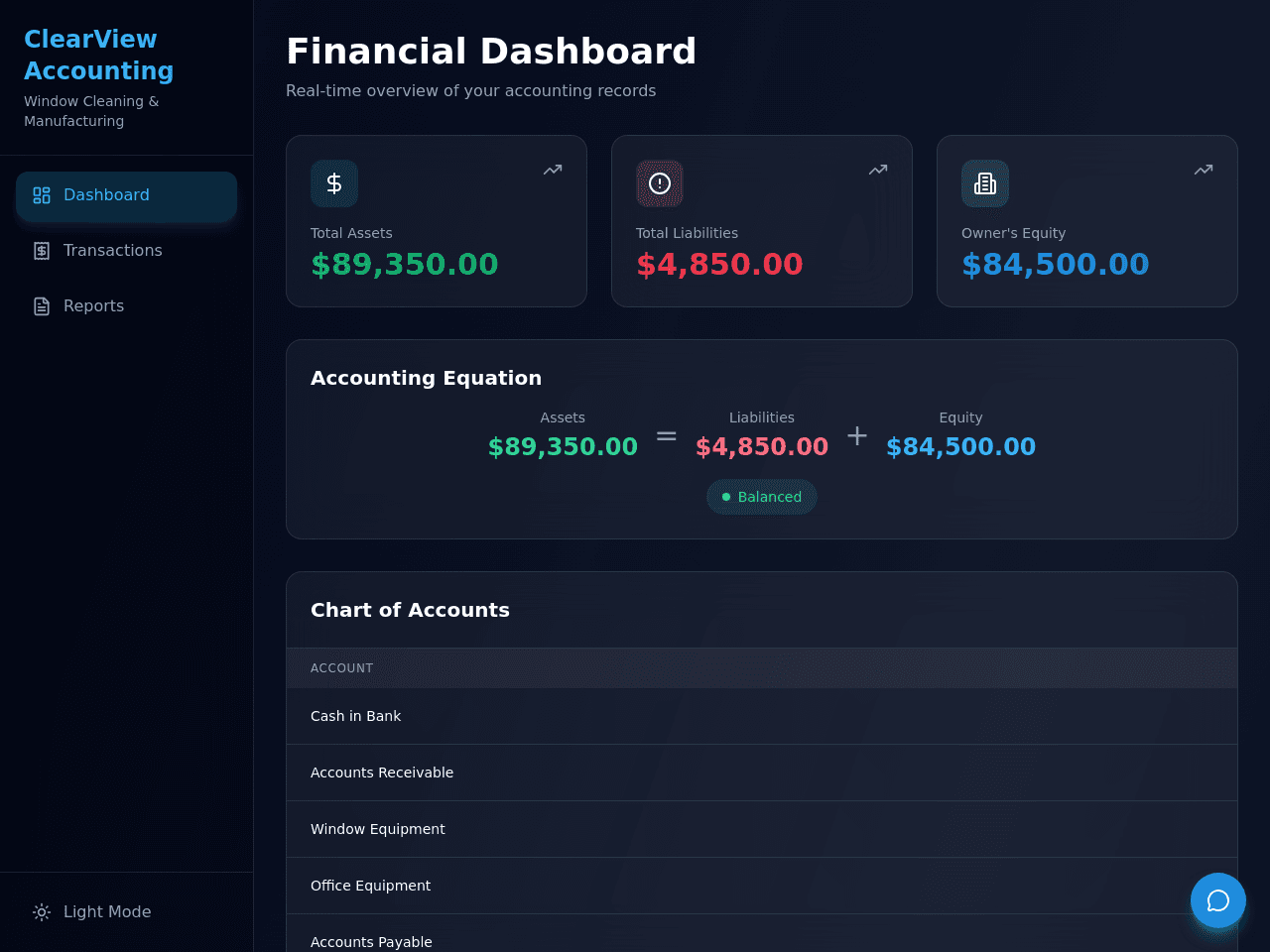 Balance Sheet Builder