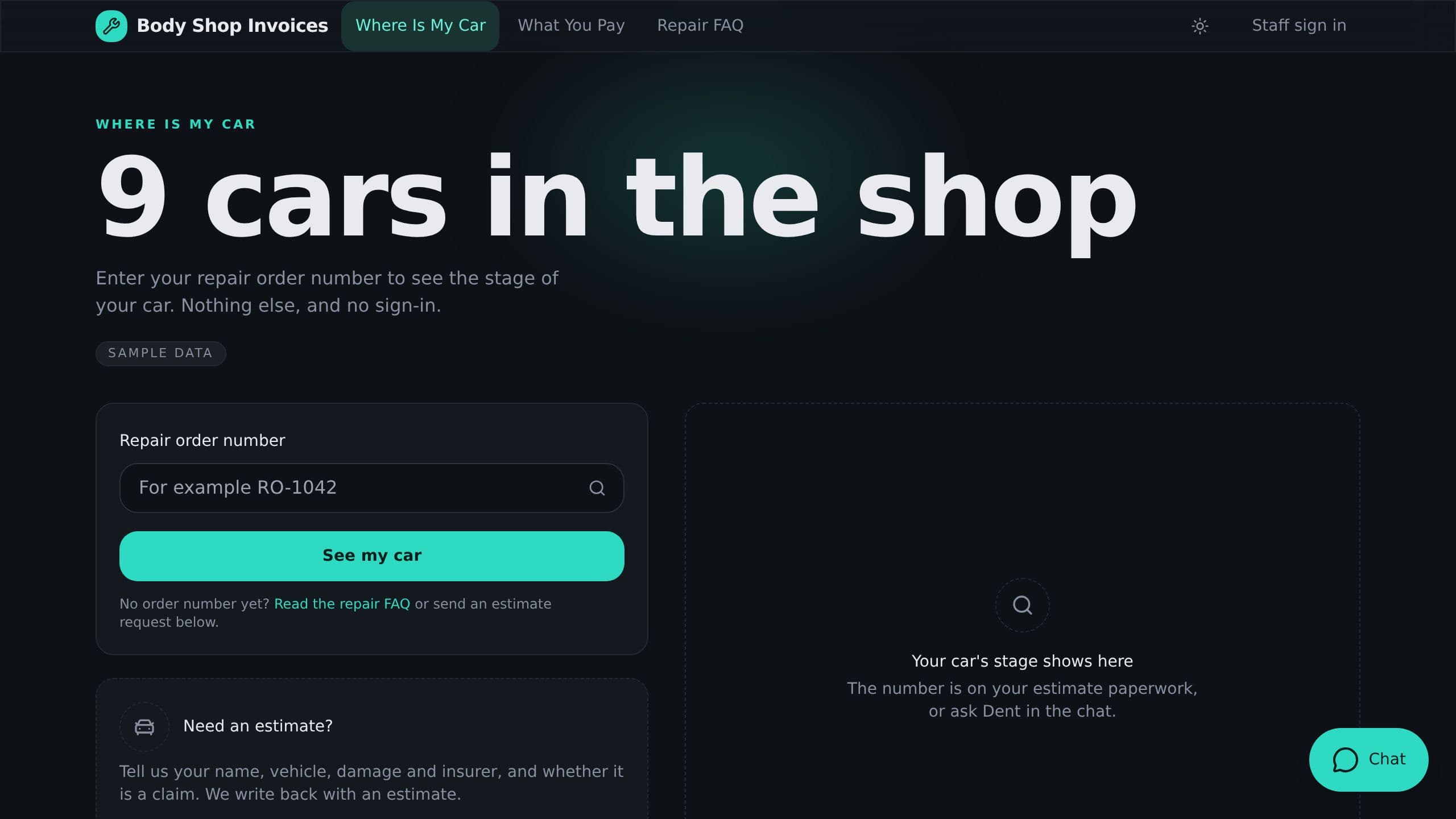 Body Shop Estimate and Insurance Invoices preview