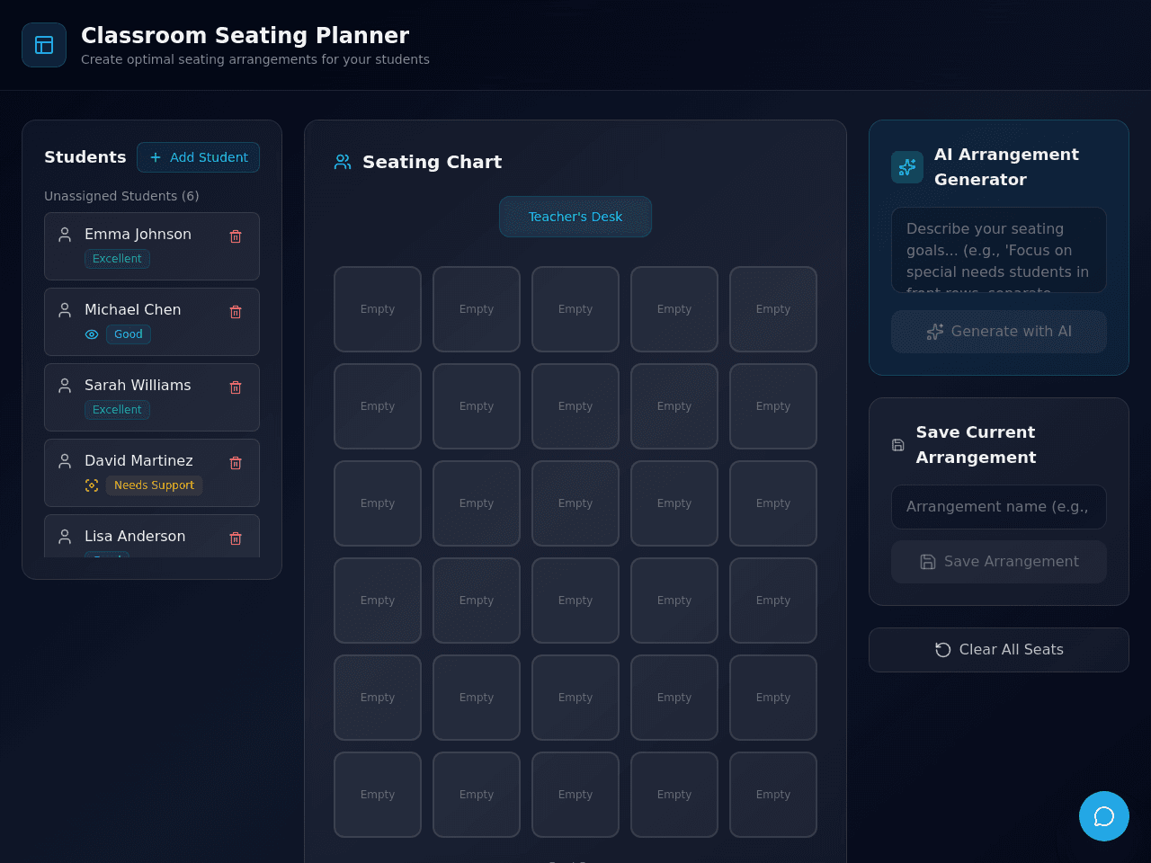 Seating Plan Studio